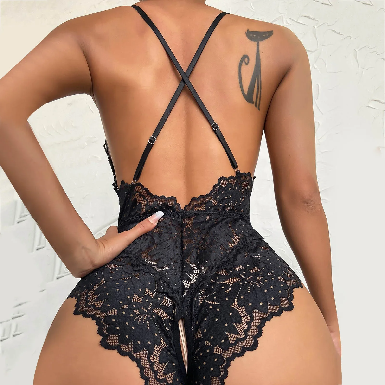 One Piece Lingerie Set Ladies Bodysuit Women Snap Crotch Erotic Bodysuit Sexy Dress Exotic Lingerie Women Plus Size S-xxxl