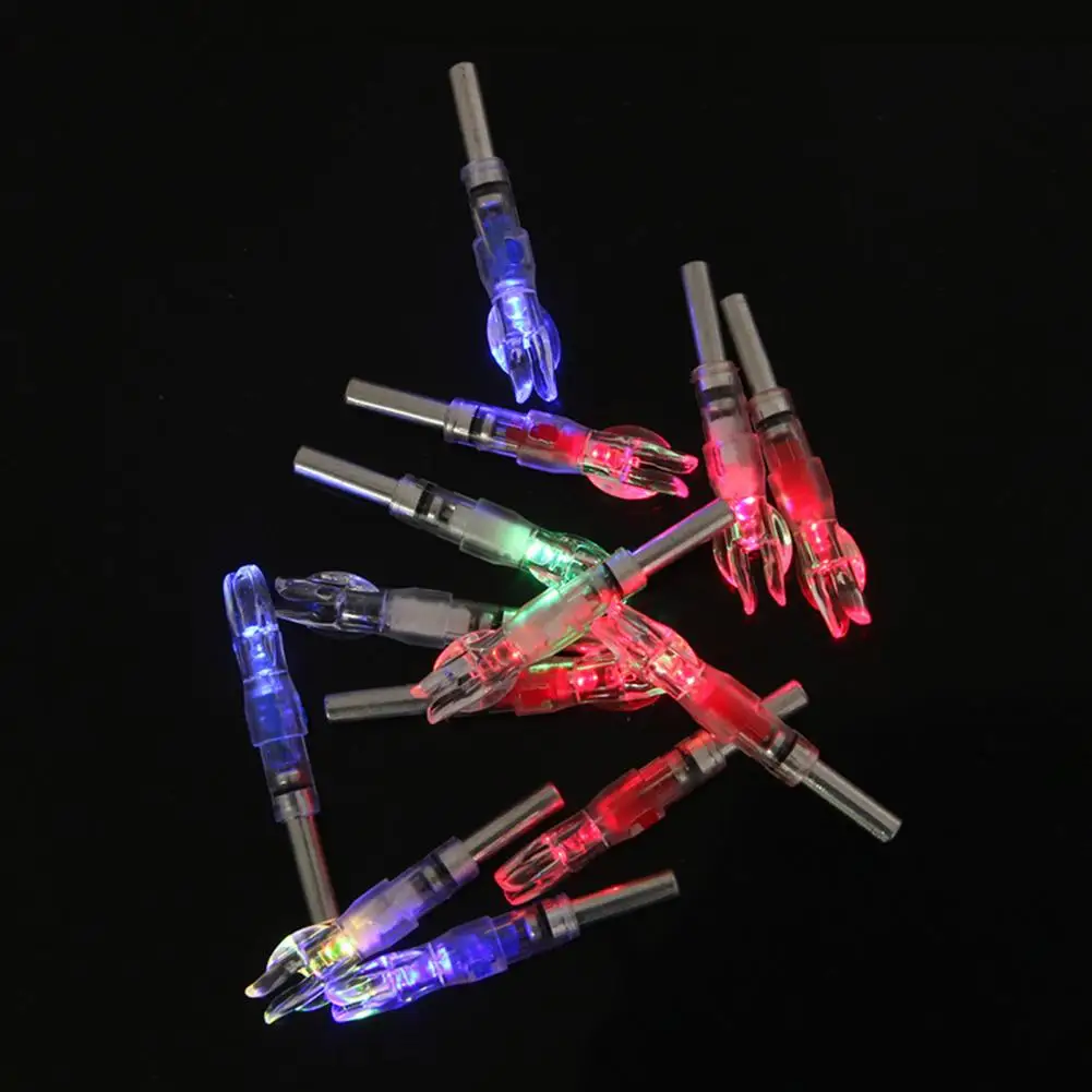 3Pcs Long Lasting Battery-Powered Hunting Accessory Night Hunting Shooting LED Lighted Nocks for Shooting