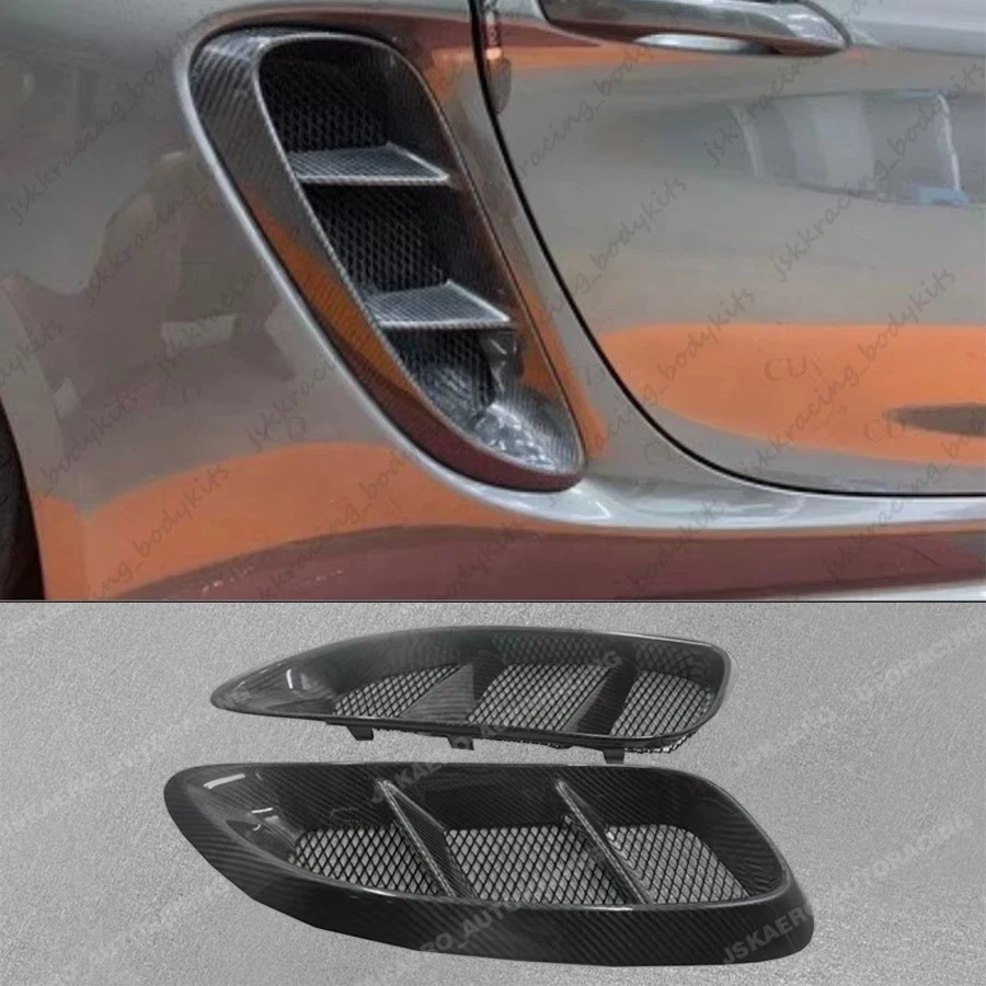 

For Porsche718 Boxster Cayman 16-23 Side Intake Duct Vents 2pcs Carbon Fiber car BodyKits