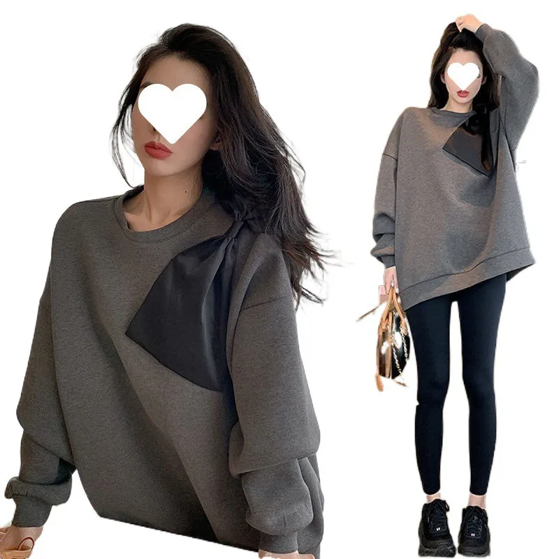 Chaqueta de traje de otoño para mujeres embarazadas, nueva moda, Sudadera con capucha de dos piezas para otoño y primavera + pantalones de tiburón, ropa de maternidad hermosa