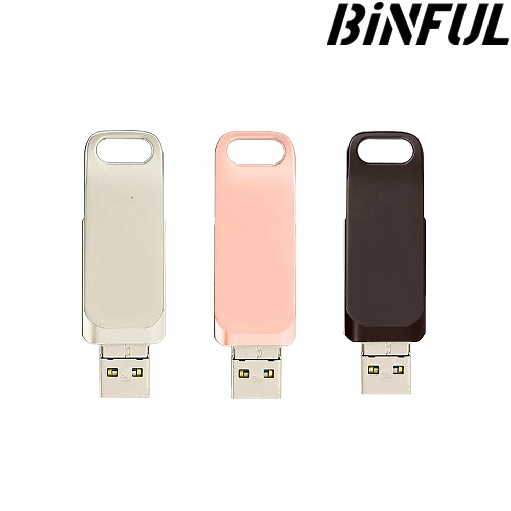 Flash Drive 3.0 1TB 2TB, stik memori iPhone, stik foto eksternal untuk perangkat iPhone/PC/iPad/lainnya dengan USB