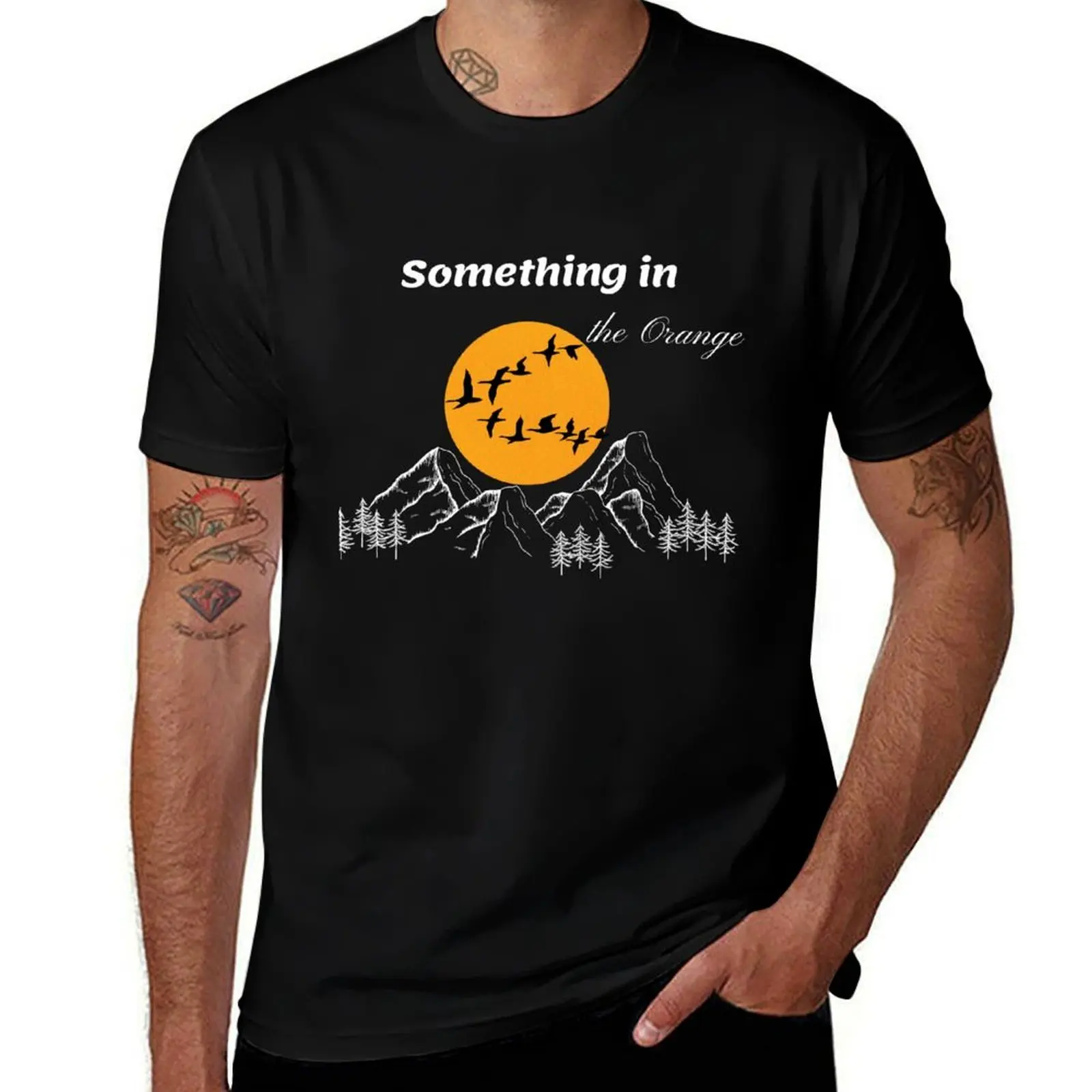 

Something in the Orange T-Shirt man t shirt heavy cotton man t shirt cotton T-Shirt