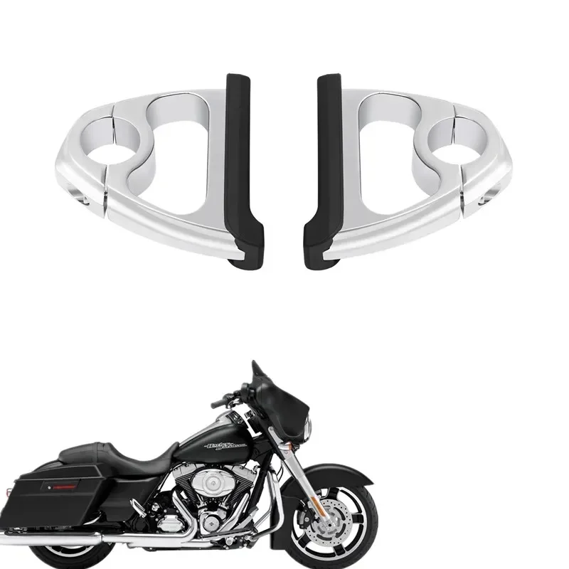 

For Harley Touring Road Street Glide moto Parts Acsessories 1.25" Engine Guard Crash Bar Highway Foot Pegs