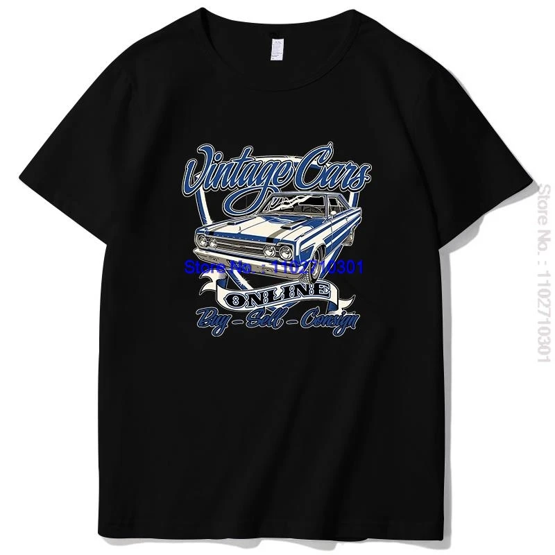 

Vintage Car 440 Gtx Muscle Car Graphic T Shirts Cotton Short Sleeve T-Shirt New Shirts And T-Shirts Summer Mens Print T Shirt