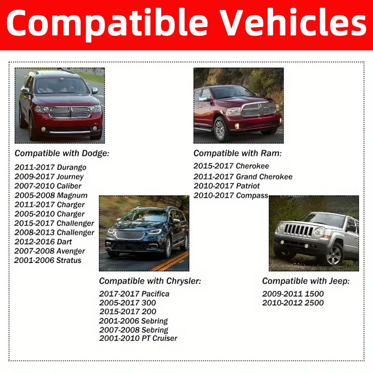 10/20/50 قطعة مثبتات سيارات من النايلون مناسبة لشاحن دودج دورانجو تشالينجر دارت كرايسلر باسيفيكا رام جراند شيروكي #4