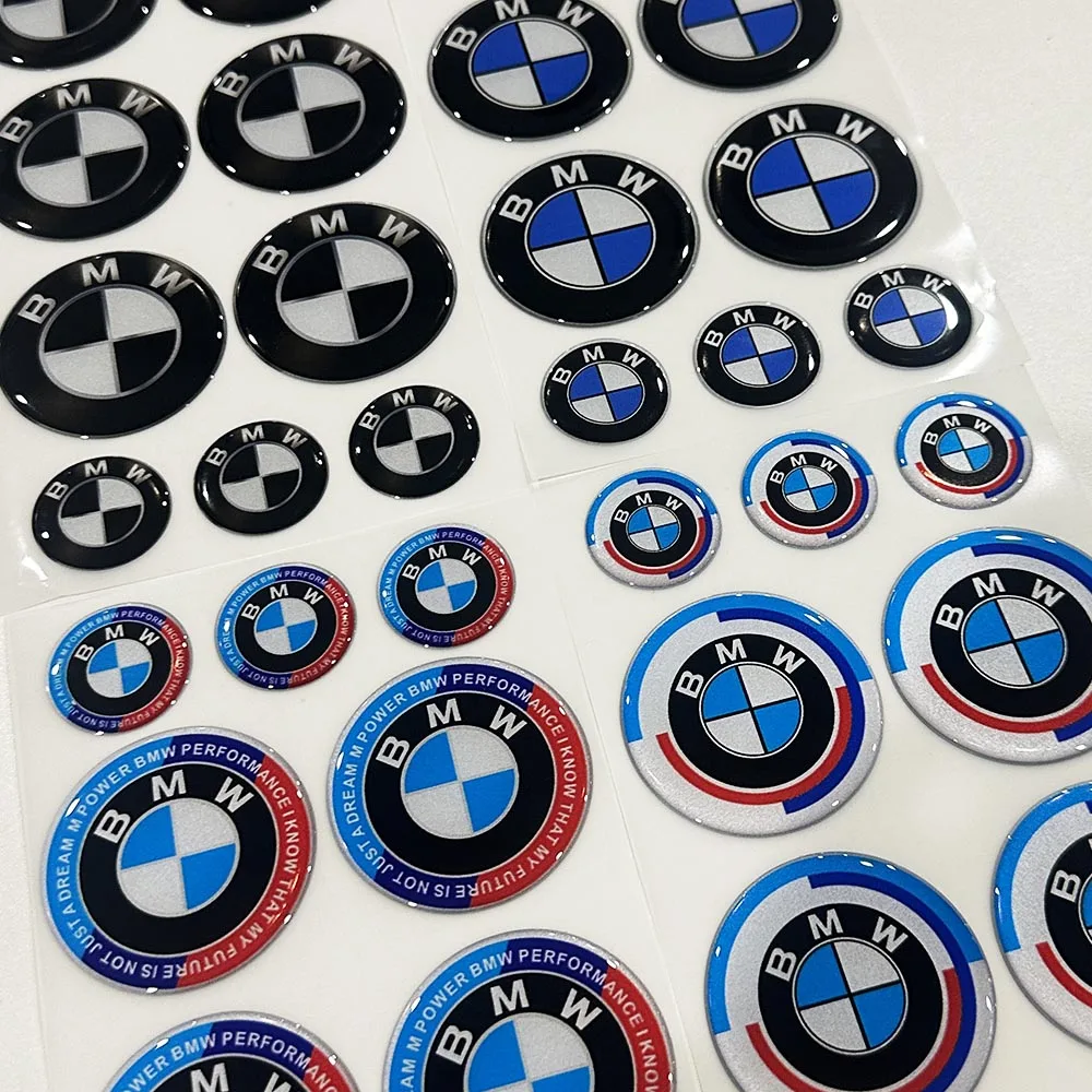 Bmw 3d auto logo reflektierend wasserdicht geeignet für ‎ s1000 rr ‎ r1250 gs moto rennwagen dekorativer weicher kleber aufkleber