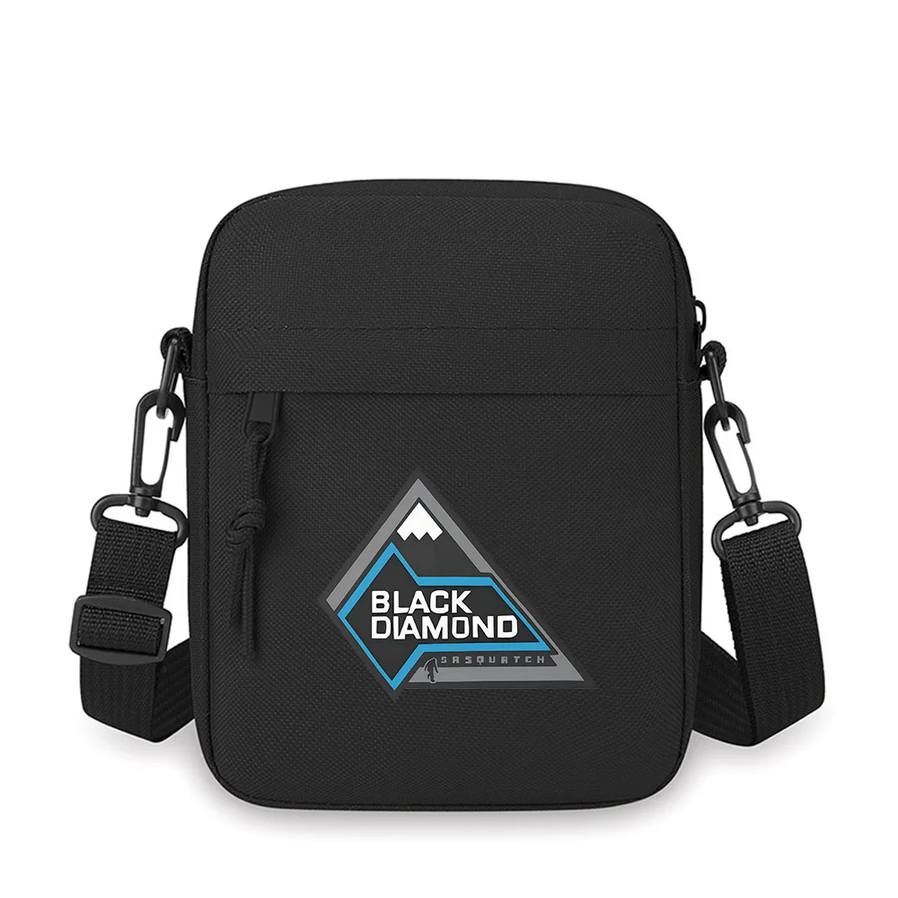

Diamond mountain logo design outdoor Men Crossbody Bag Single Shoulder Women Cartoon Anime Film Printing Design Unisex