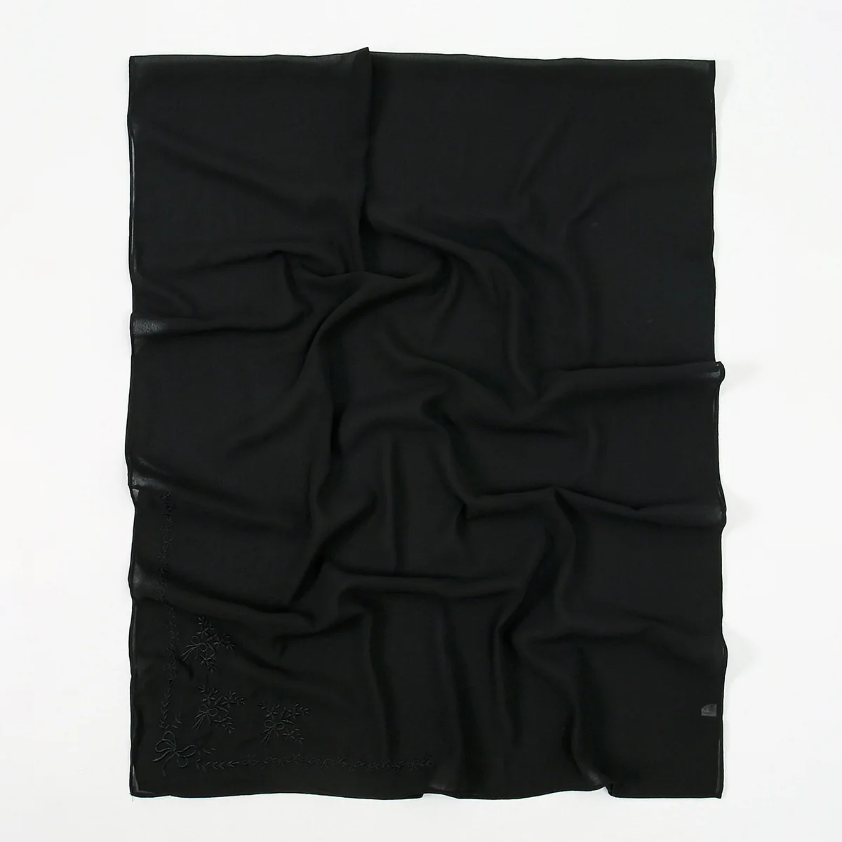 

Мусульманская женщина, шифоновый хиджаб, шарф, бабочка, вышитая накидка, исламский тюрбан, женская шаль, платок, повязка на руку, банданы, Bufanda Foulard