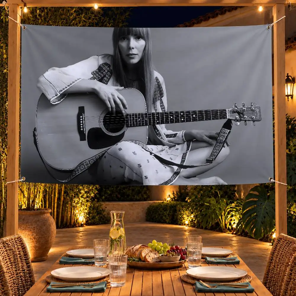 Iconic Singer Joni Mitchell Flag Banner Tapestry For Party Outdoor Garden Yard Home Decor