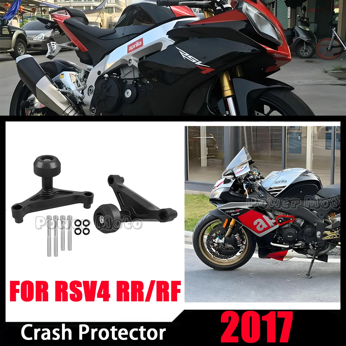 

For APRILIA RSV4 RF RR Factory 2015-2020 Motorcycle Falling Protection Frame Slider Fairing Guard Crash Pad Protector