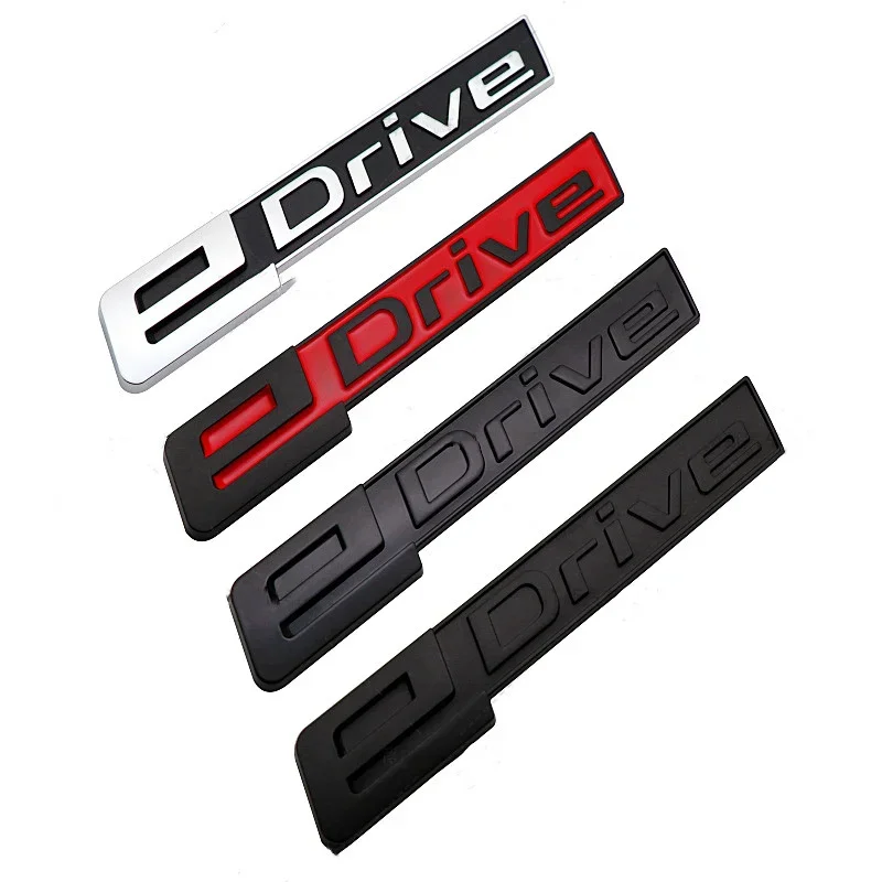 3D ABS eDrive Logo Car Rear Trunk Fender Emblem Badge Sticker Auto Styling For BMW eDrive 225 i4 i3 i8 X1 X5 530e i01 i12 i15