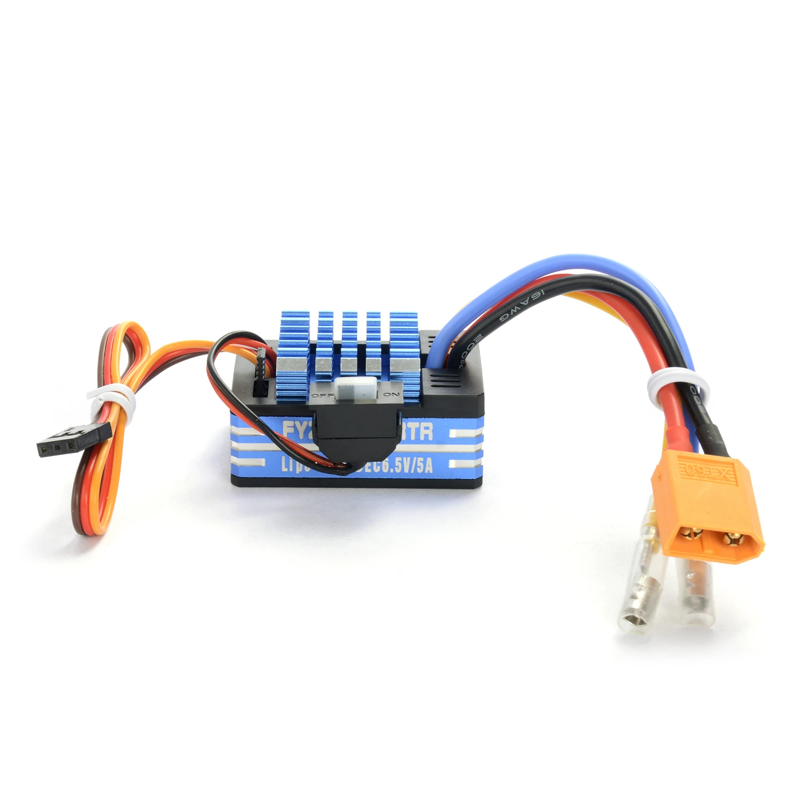 PYFORE 80A Brushed ESC 2-3S Waterproof for RC Vehicles Boats Tanks - 6.5V/5A Modification Upgrade Accessory