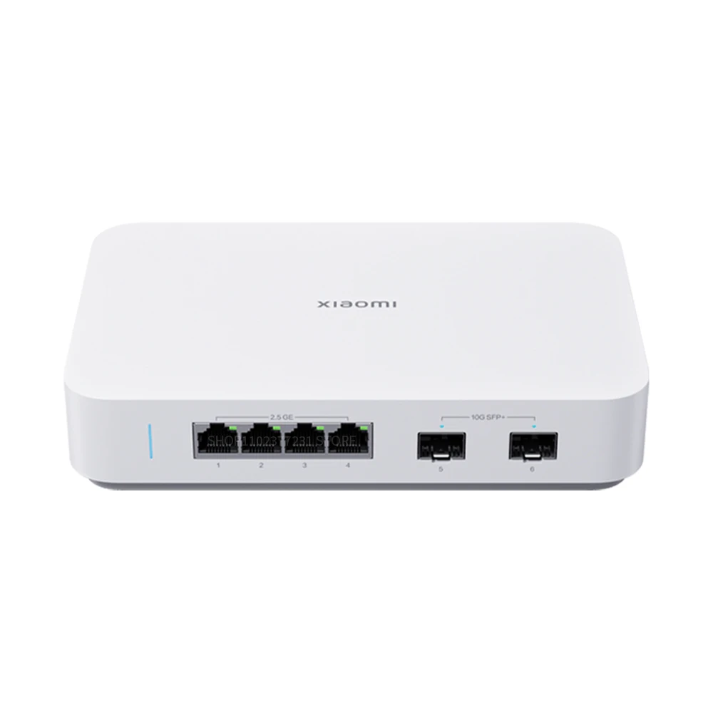 NEW Xiaomi Mi 10G Ethernet Switch 4×2.5G+2×10GMbps Mini Network Switches VLAN Ethernet Splitter Lan Router 6 Ports Hub Switch