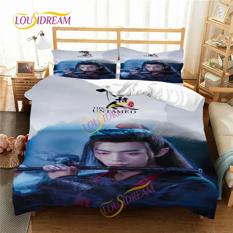 The Untamed  Duvet Pillowcase  Four Seasons King Bed Sheet MoDaoZuShi Weiwuxian Three Piece  Bed Cover comforter bedding sets.