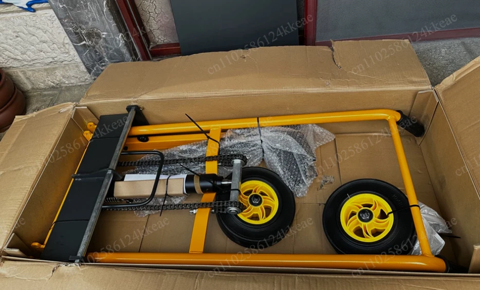 Mini Forklift Hydraulic Stacker Lightweight Foldable Cart Portable Manual Lifting Truck For Unloading Hand Push Trolley
