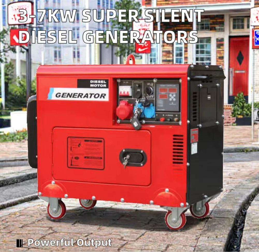 High Quality 5KW ultra Quiet Generator for Factory Use