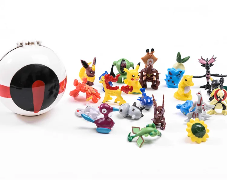 Pokémon Master Ball Spielzeug mit Mini-Figur Pokémon Spielzeug Geburtstagsgeschenk Weihnachtsgeschenk Inklusive Spielset für Kinder – Detail 4