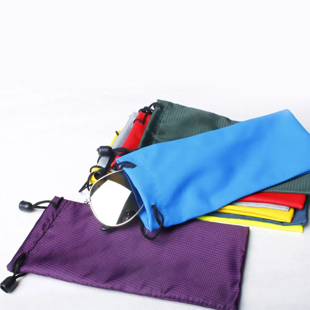 5Pcs Sunglasses Hanging Bag Elegant Drawstring Eyeglasses Pouch Fine Workmanship Soft Touch Storage Bag for Jewelry Or Eyewear
