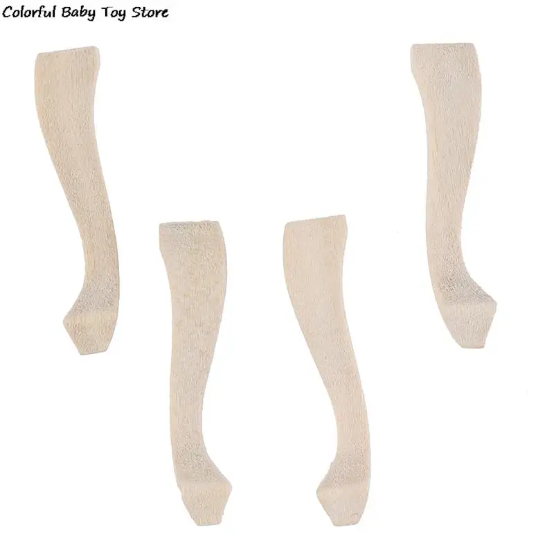 4pcs/set 1/12 Doll House Miniature Table Legs Decoration DIY Making Accessories