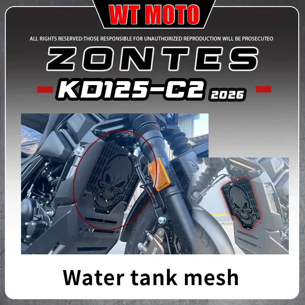 

For 2026 ZONTES KD125-c2 motorcycle, modification water tank mesh cover protective cover accessories.