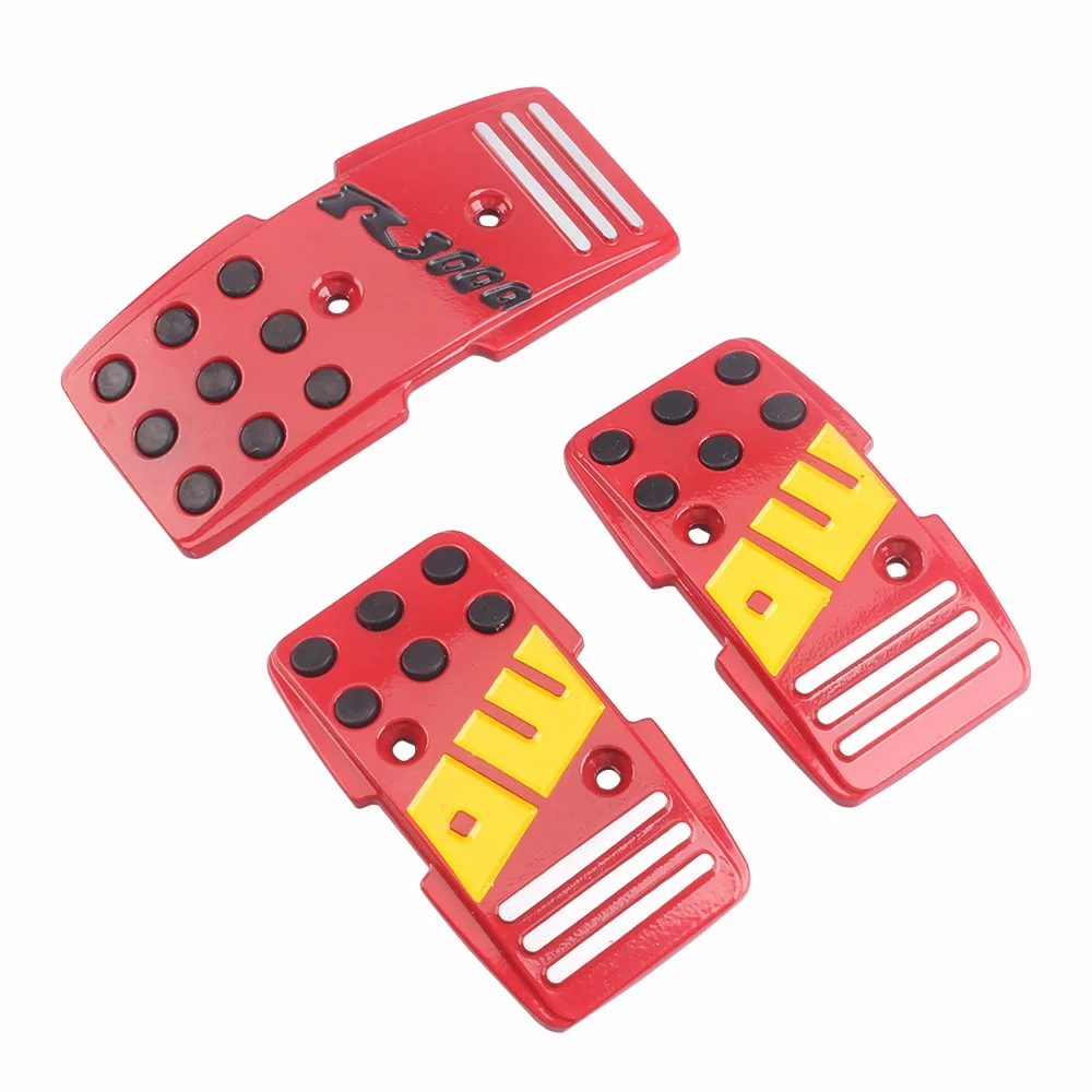 3pcs Car Accessories Auto Decoration Cover R3000 Manual Clutch Pad Accelerator Pedal Mom Girly Style Brake Foot Freshener Fuel