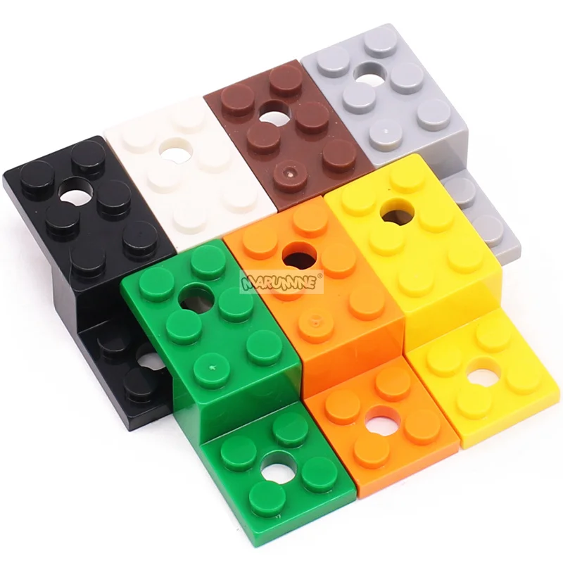 Marumine MOC 5x2x1 High and Low Bracket 2 Hole Technology Building Blocks Parts 11215 Construct Model DIY Toy 20PCS Accessories