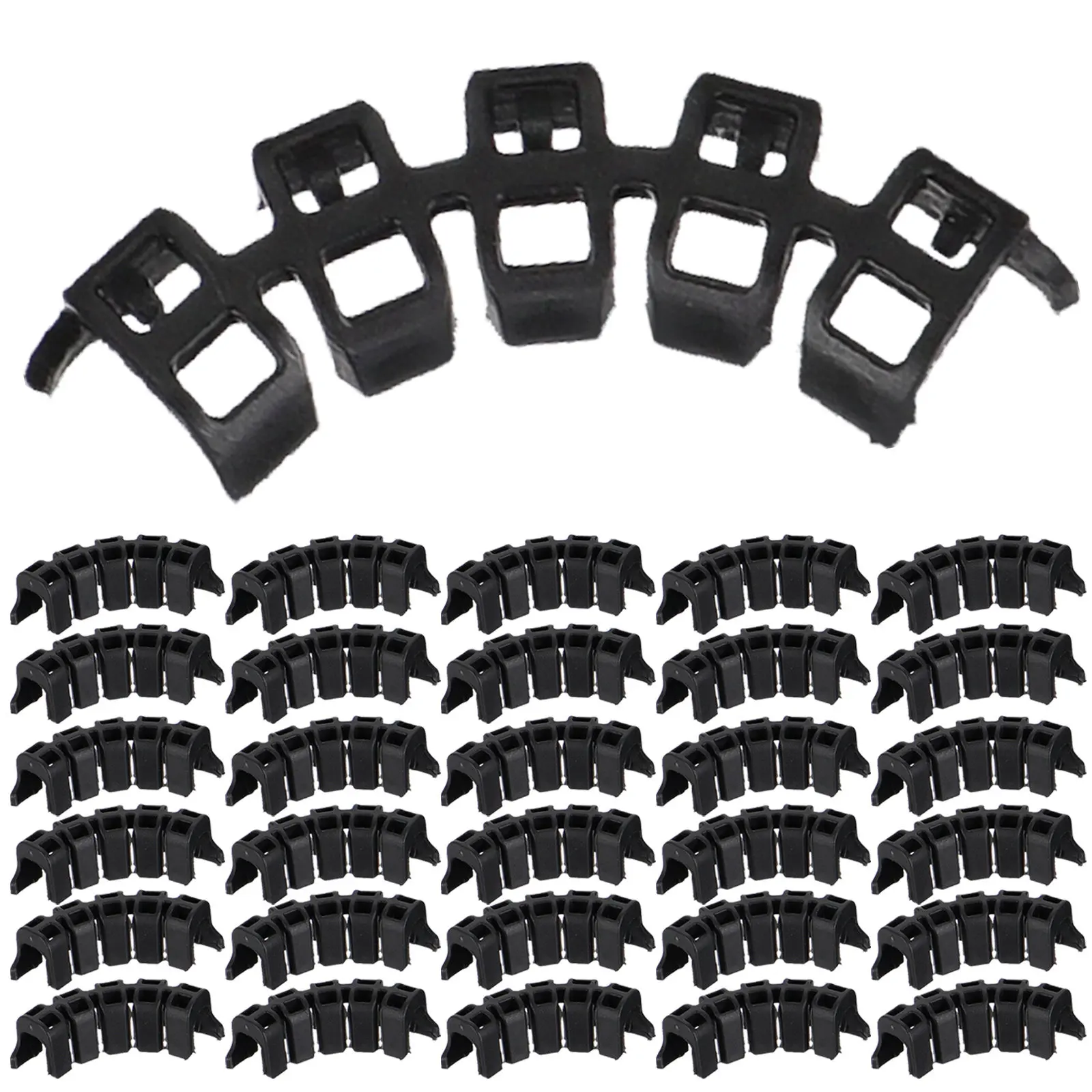 100Pcs Plant Support Clips Tomato Fixing Clamps Easy Use Vine Vegetable Holders Gardening Clip for Tomatoes Cucumbers Peppers
