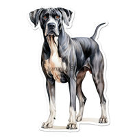 Great Dane Dog Vinyl Decal Sticker Window Truck Camper Guitar Car Body Refrigerator Wall