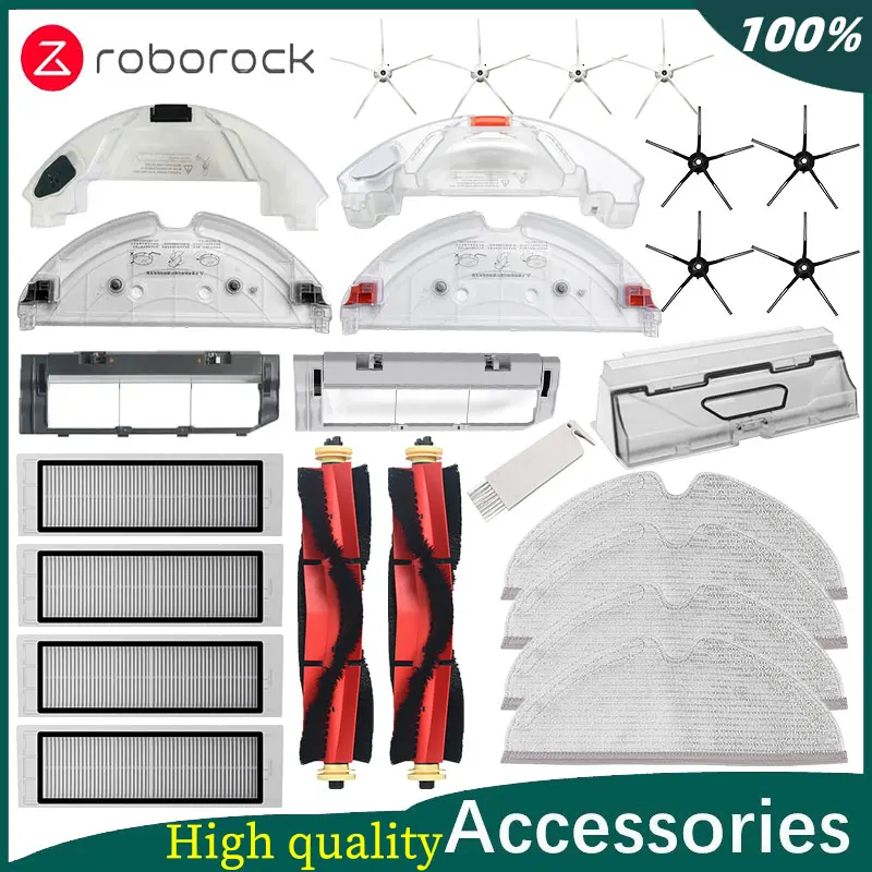 Roborock S5 MAX S50 MAX S55 MAX S6 MAXV HEPA Filter Side/Main Brush Water Tank Tray Mop Dust Box Vacuum Cleaner Accessories