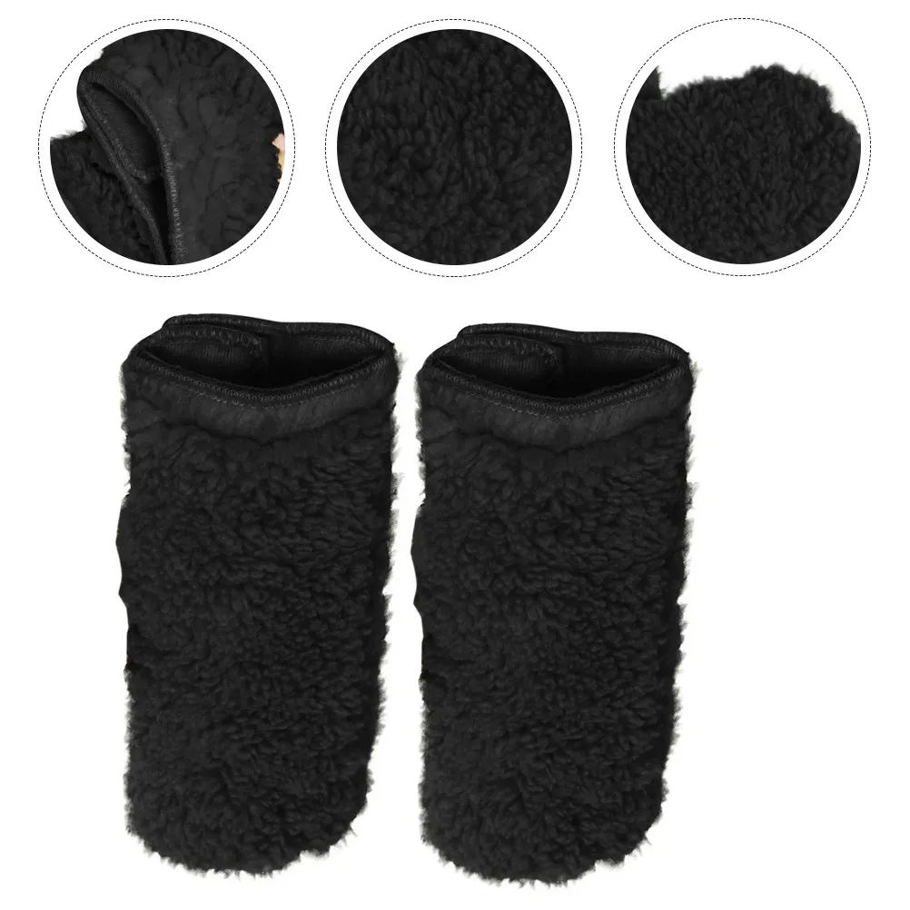 

1Pair Wheelchair Armrest Pads Black Comfortable Cushion for Elderly Pain Relief on Wheelchair Transport Scooter Office Chairs