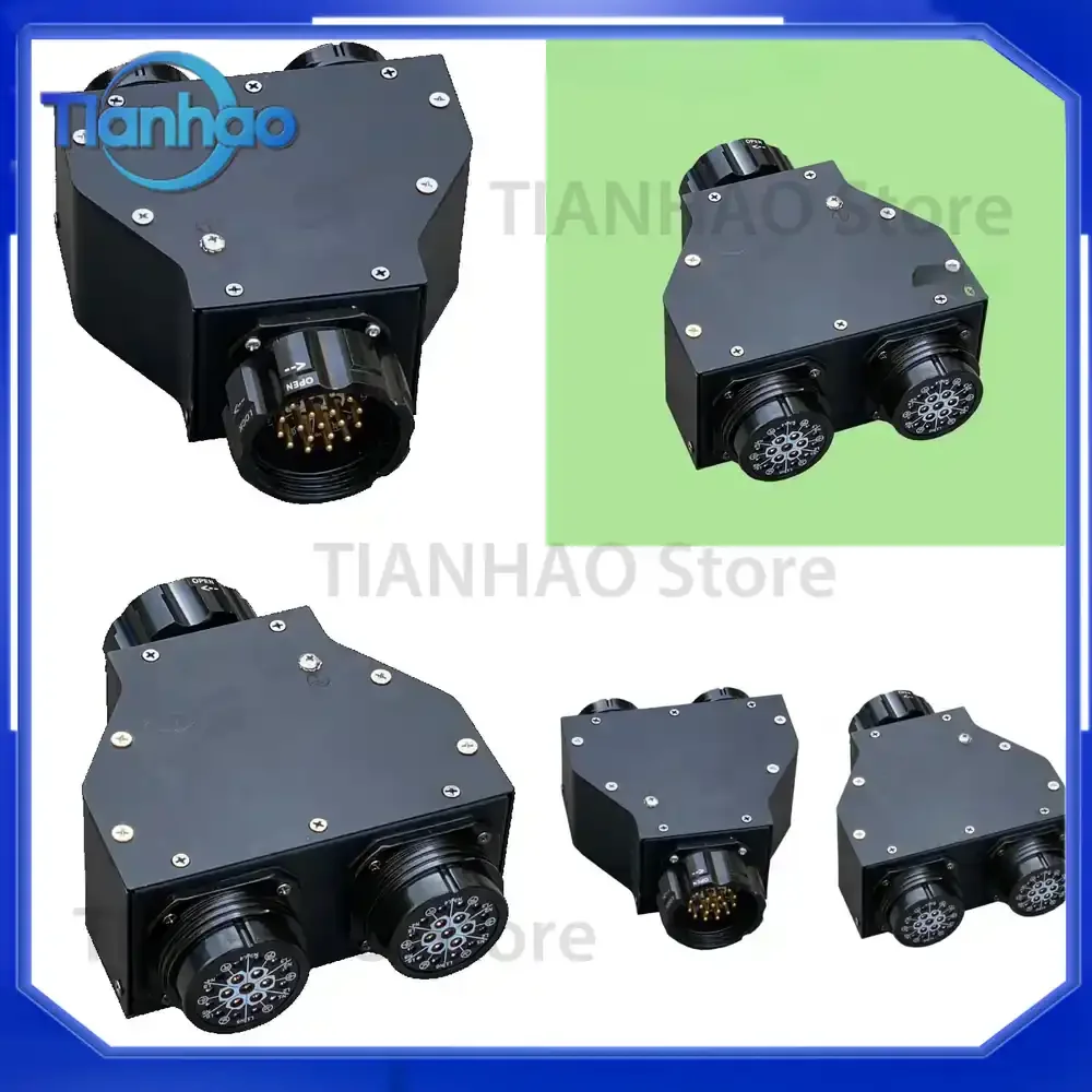 19Pin Socapex Splitter Box 1 In 2 Out Male Female Socket Power Distribution Box for Lighting Equipment