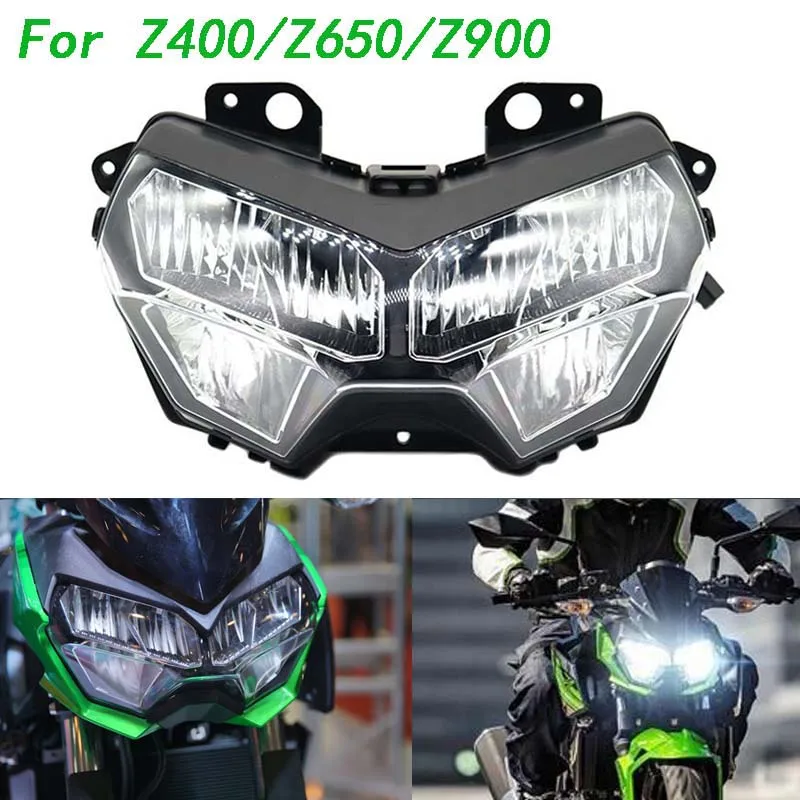 

For Kawasaki Z400 2018-2023 Z650 2020 Z900 Motorcycle LED Headlight Assembly Z 250 400 650 900 KLR650 ZR1000 H2 Headlight-lamp