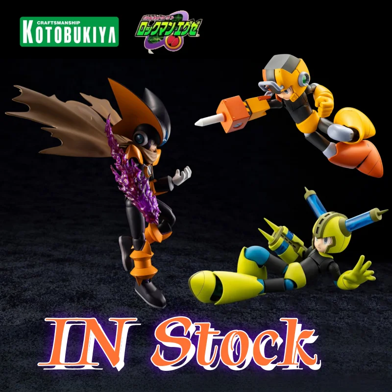 

In Stock Genuine Original Kotobukiya Rockman Anime Figure Mega Man Fortenium Fuse Man Lmpact Man Moveable Joint Assemble Model