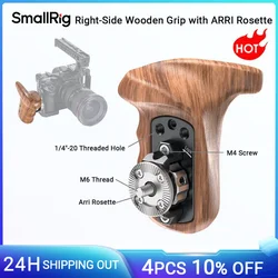 SmallRig For Sony a7II/a7RII/a7SII Camera Cage Right Side Wooden Handle with ARRI Rosette for Shoulder Mount Support Rig - 1941