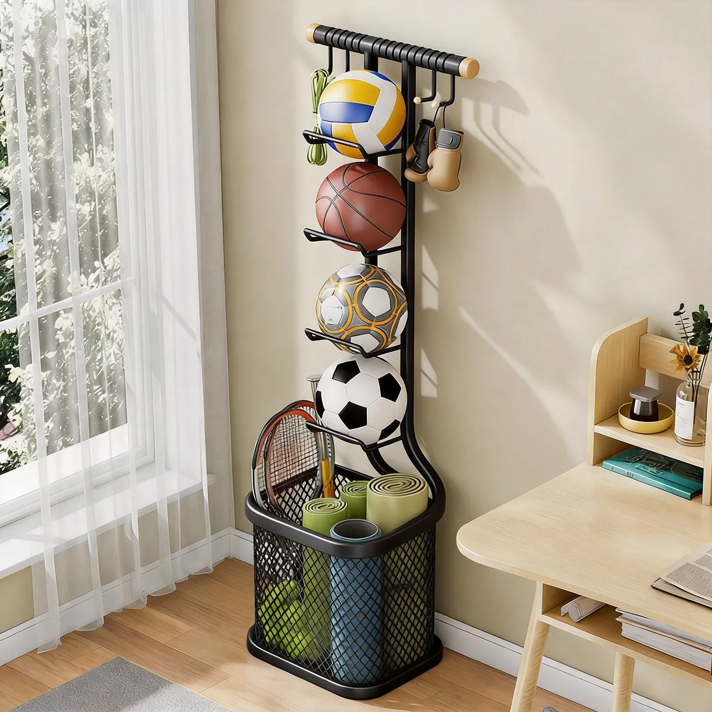 DSA basketball stand floor rack large capacity storage basket placement finishing rack