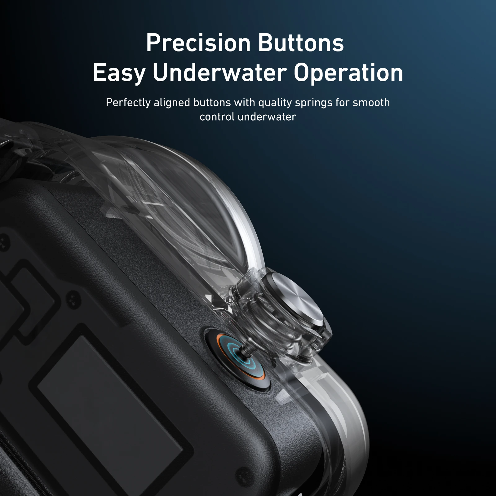 

60M Waterproof Diving Housing for DJI Osmo Nano PC Protective Shell Sports Camera Cover Transparent Tempered Glass Lens