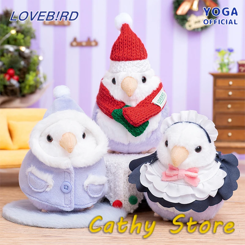 

Civilized Bird Taro Balls Dressing Series Christmas Cloak Maid Style Plush Doll Backpack Pendant Decor Toys Novel Birthday Gifts
