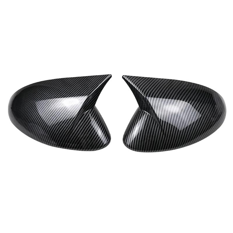 

AS-For Alfa Romeo Stelvio 2018-2023 Car Rearview Side Mirror Cover Cap Door Rear View Case Trim Replacement Parts Carbon Fiber