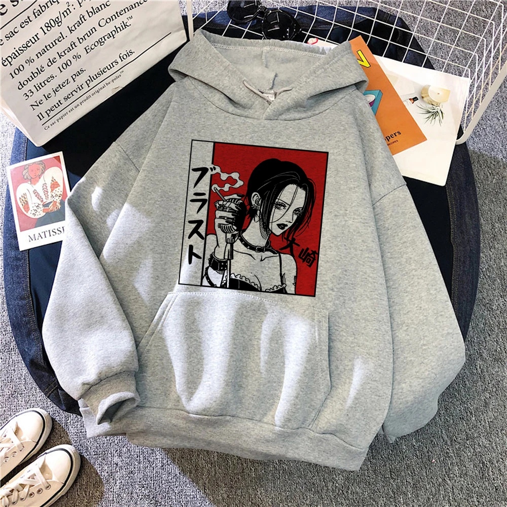 Nana Anime hoodies women anime funny vintage sweatshirts Pullover women Fleece pulls