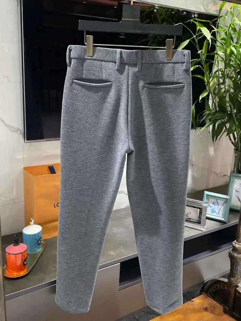 

Men's Casual Pants Spring Autumn New Sle Faionable Lightweight Personali Ele Trendy Straight Leg ket Detail Butt...