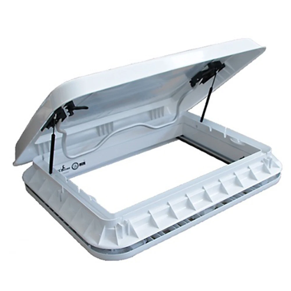 RVMATE Motorhome Accessories 450mm DC 12V LED Light Manual Control Caravan Skylight RV Roof Vent