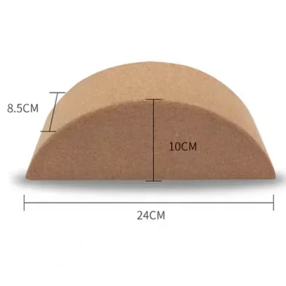 2026 Customized LOGO Cork Moon Yoga Block Made Of Natural Cork Non-Slip And Perfect Grip To Improve Yoga Practice