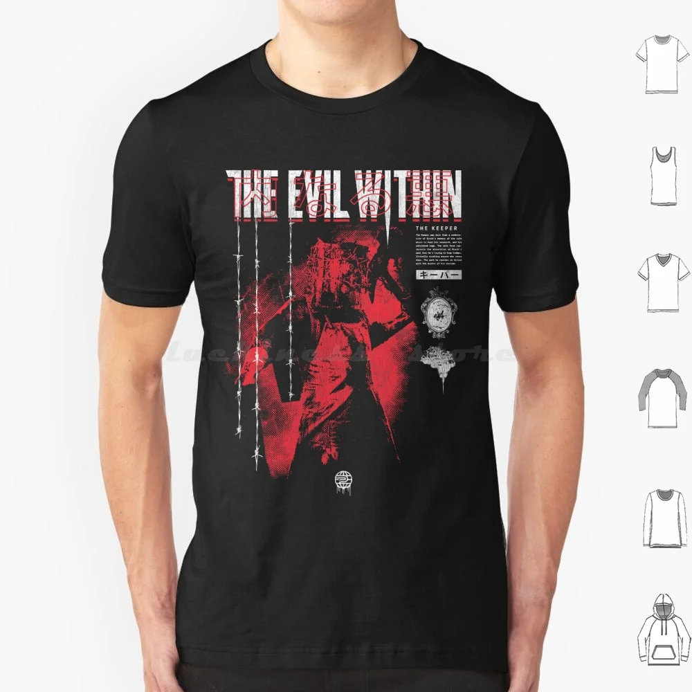 The Keeper-Evil Within T Shirt Cotton Men Women DIY Print Horror Scary Games Scary Game Horror Spooky The Evil Within The