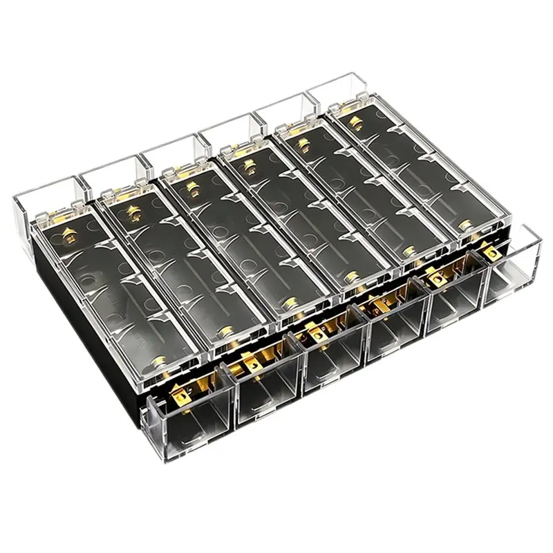 Battery Box 21700 Removable Splicable Series 10PCS 25A Rechargeable Battery Storage Bracket DIY Power Bank