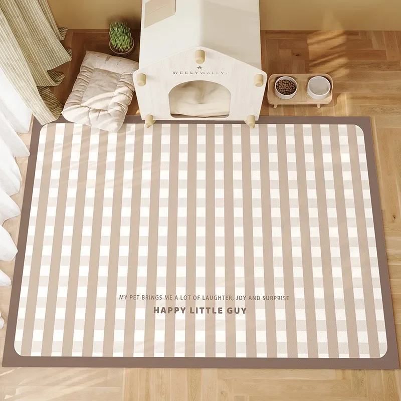 

Leather PVC Pet Carpet Waterproof Fence Urine Mat Home Decoration Rugs Cat Dog Non-slip Washable Floor Mat Estera Para Mascotas