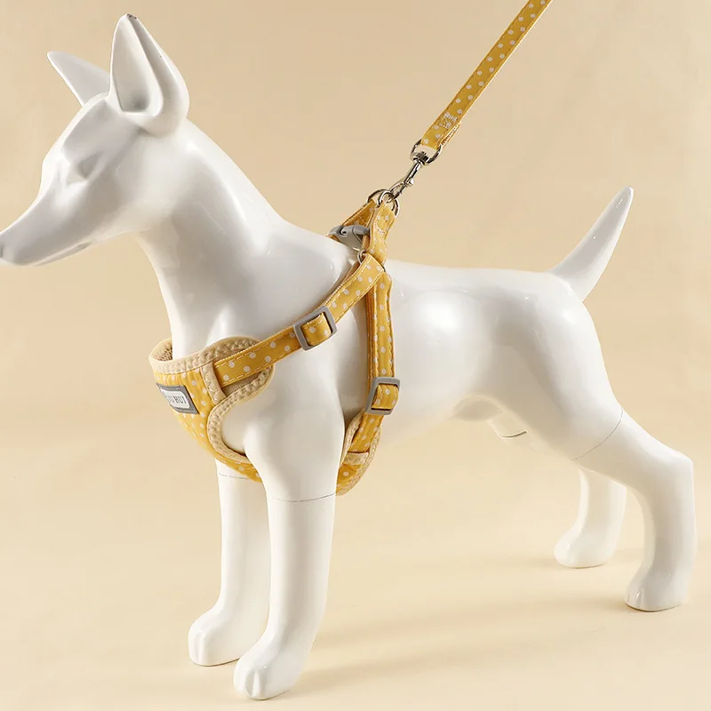 

Durable Walking Waterproof Pet Collar Reflective Adjustable No-Pull Puppy Lightweight Harness Dog Anti-Escape Harness Leash Clip