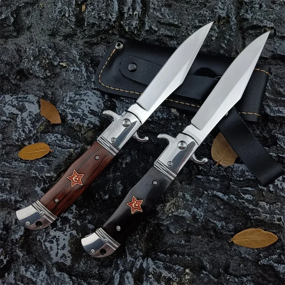 

Russian Top Selling Finka NKVD KGB Knife 440C Blade Tactical Survival EDC Outdoor Combat Rescue Hunting Pocket Folding Knives
