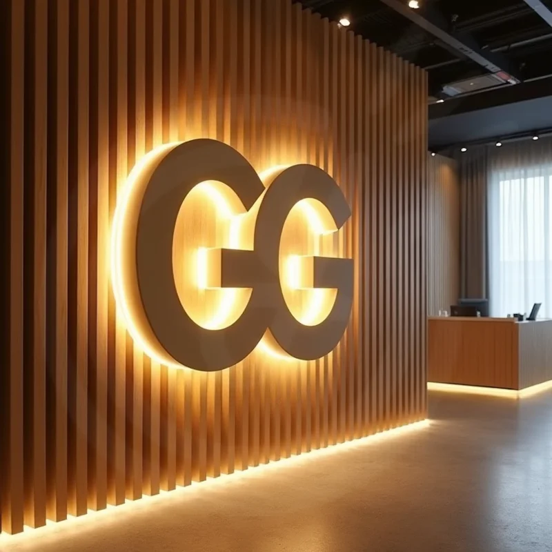 Letrero iluminado con letras de Metal LED 3D retroiluminadas personalizadas para escaparate de negocios al aire libre señalización publicitaria impermeable