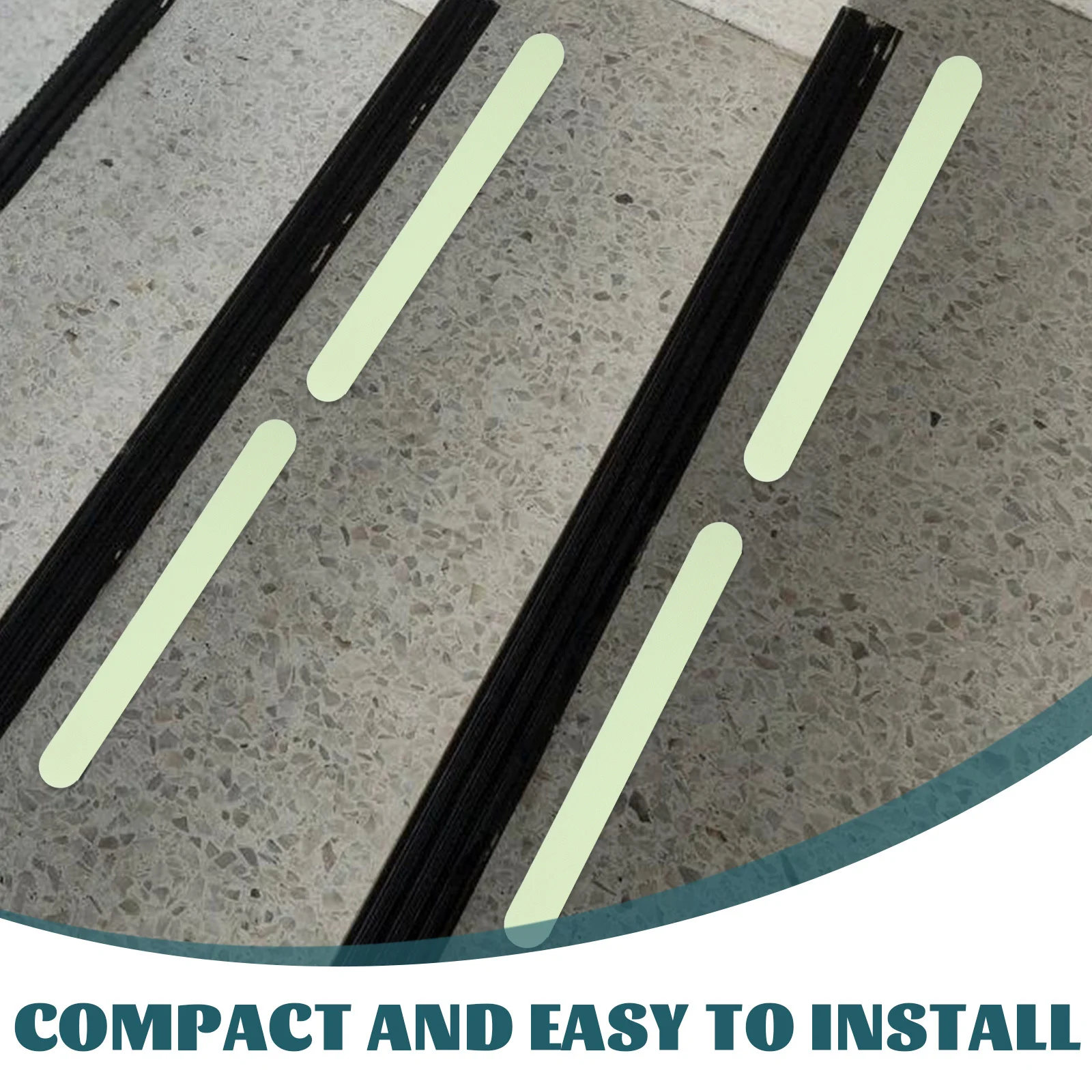 12 pezzi antiscivolo gradini per scale luminosi che si illuminano al buio nastro antiscivolo strisce di sicurezza per gradini esterni pavimenti doccia vasche da bagno