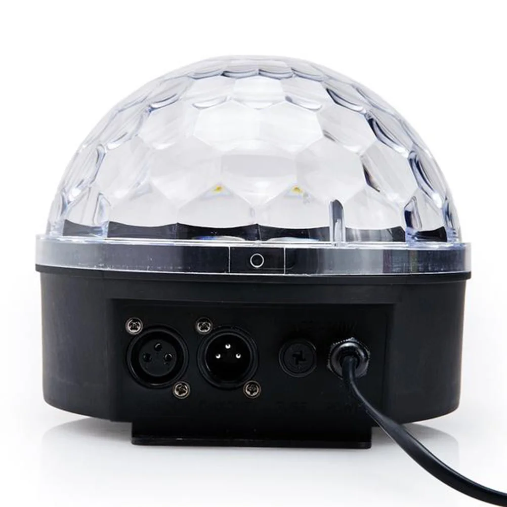 

Компактная цифровая звуковая реактивная шаровая лампа, 6-канальная красочная световая выставка с голосовым управлением для вечеринок, свадеб, баров, сценическая лампа